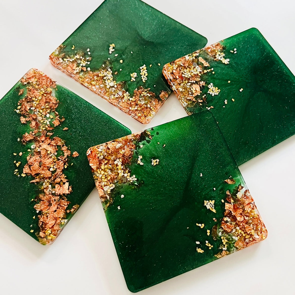 Gold Leaf Coasters – Zibra
